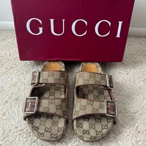 Gucci Monogram Sandals
